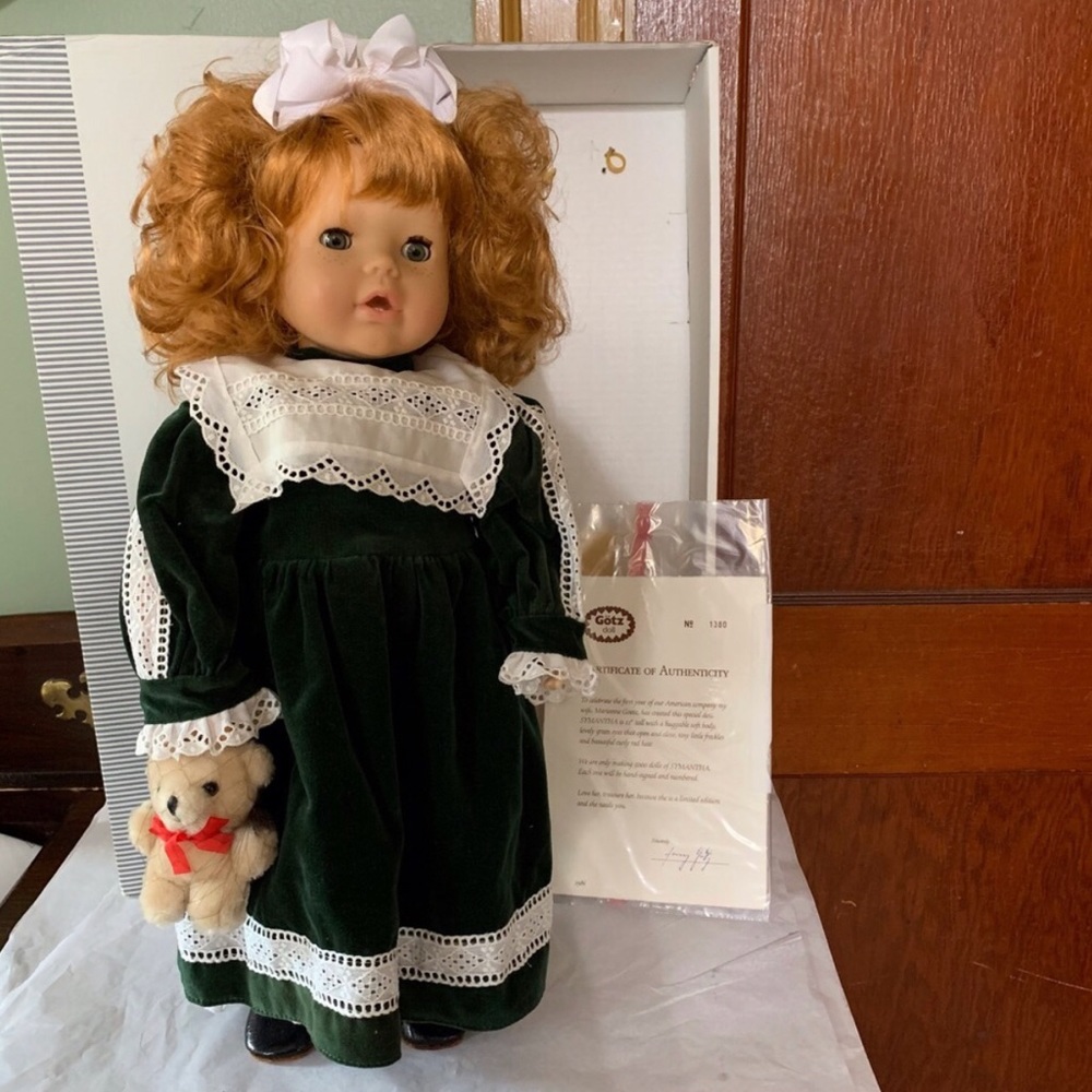 Gotz Symantha Doll 1986 Limited 1st Edition signed in original box with COA